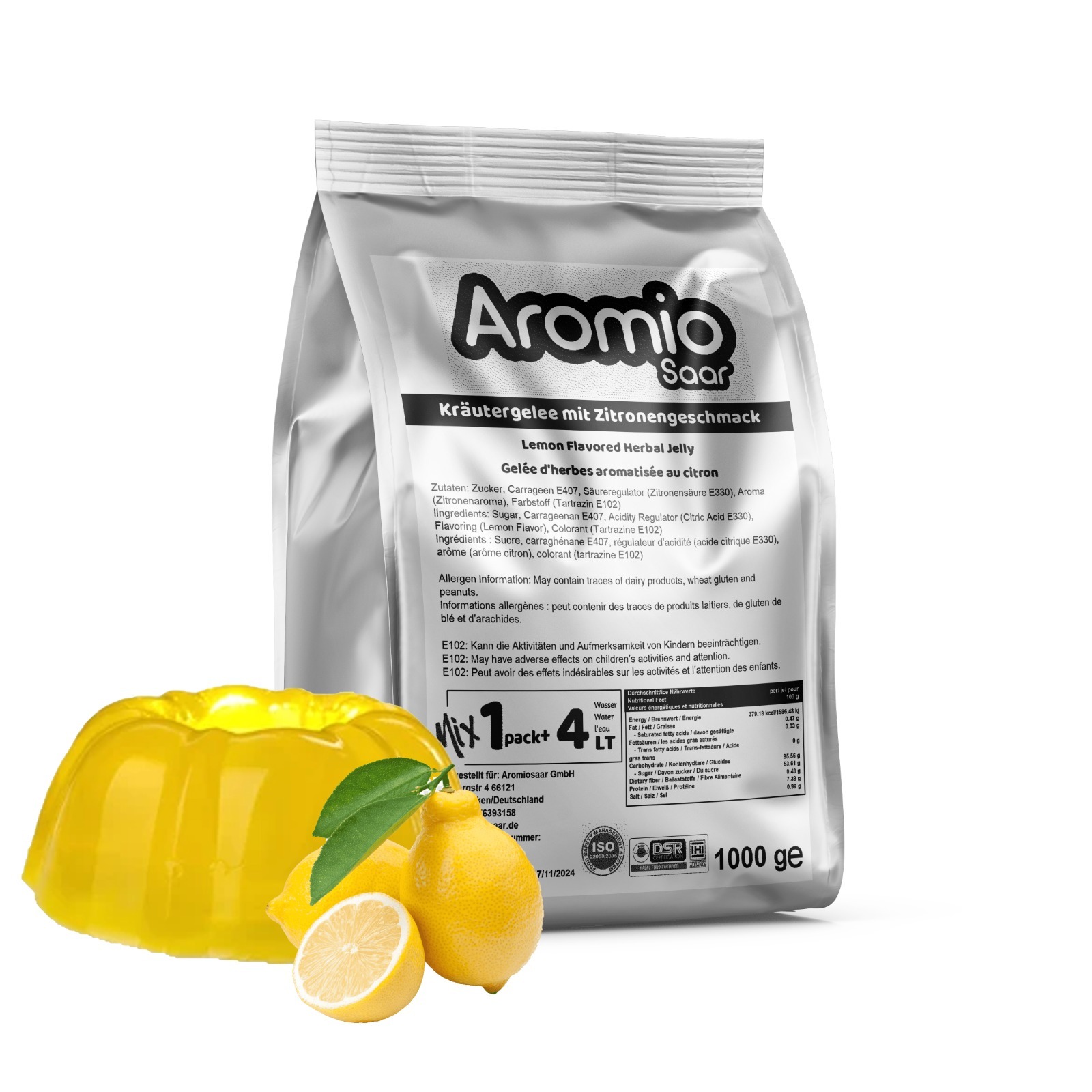 Gelée végétale à l’arôme de citron